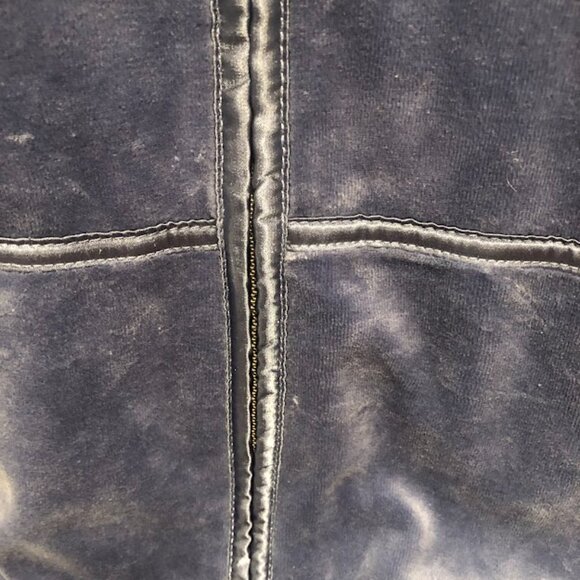 Blue Velour Hoodie Jacket by Jones New York - size 2X - Picture 4 of 12